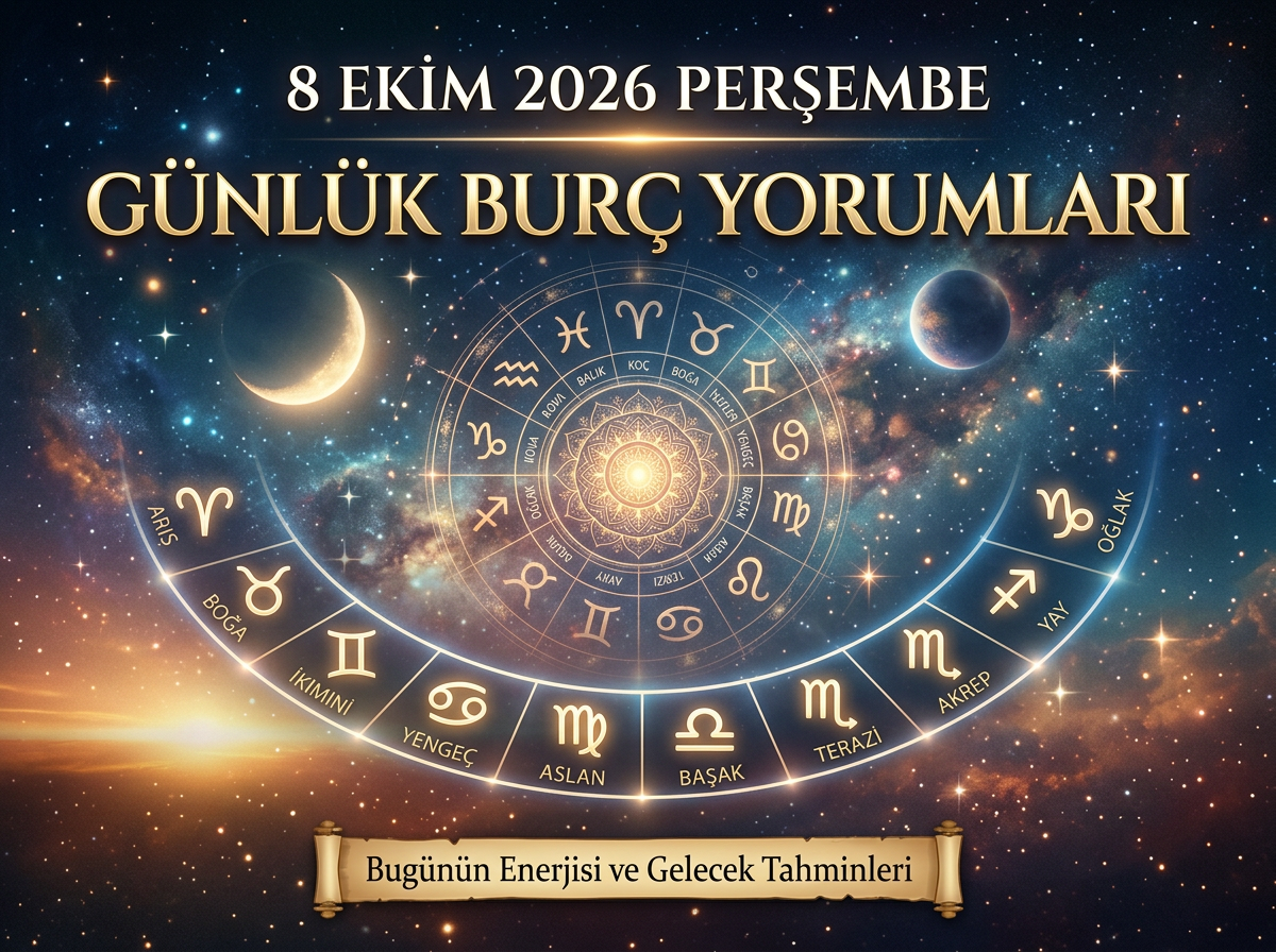 8 Ekim 2026 Perşembe Günlük Burç Yorumları: Bugün Burçları Neler Bekliyor?