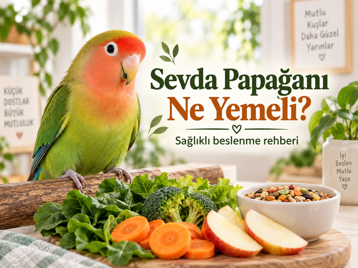 Sevda papağanı ne yemeli sağlıklı beslenme ve uygun yiyecekler rehberi
