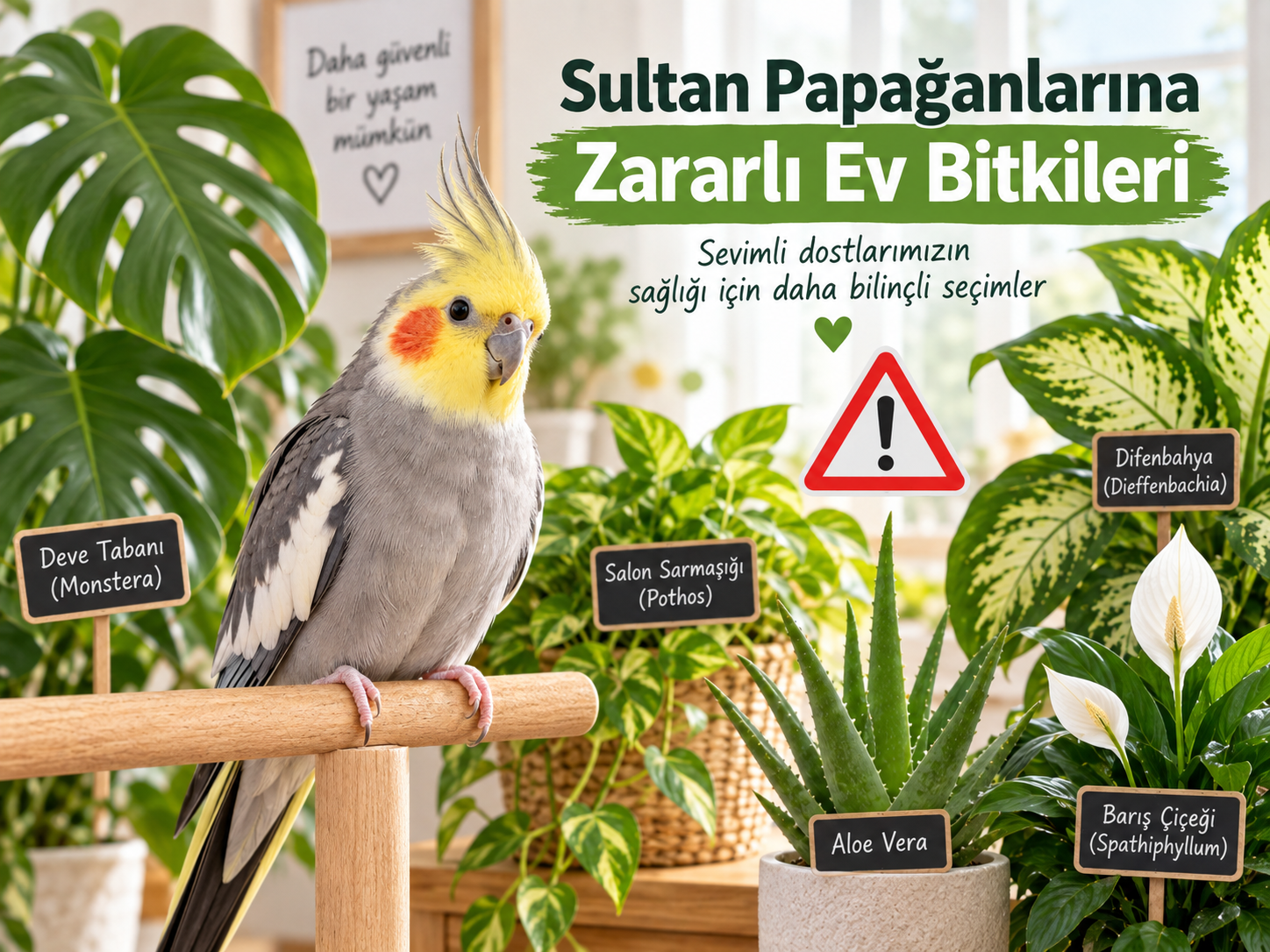 Sultan Papağanlarına Zararlı Ev Bitkileri Nelerdir?
