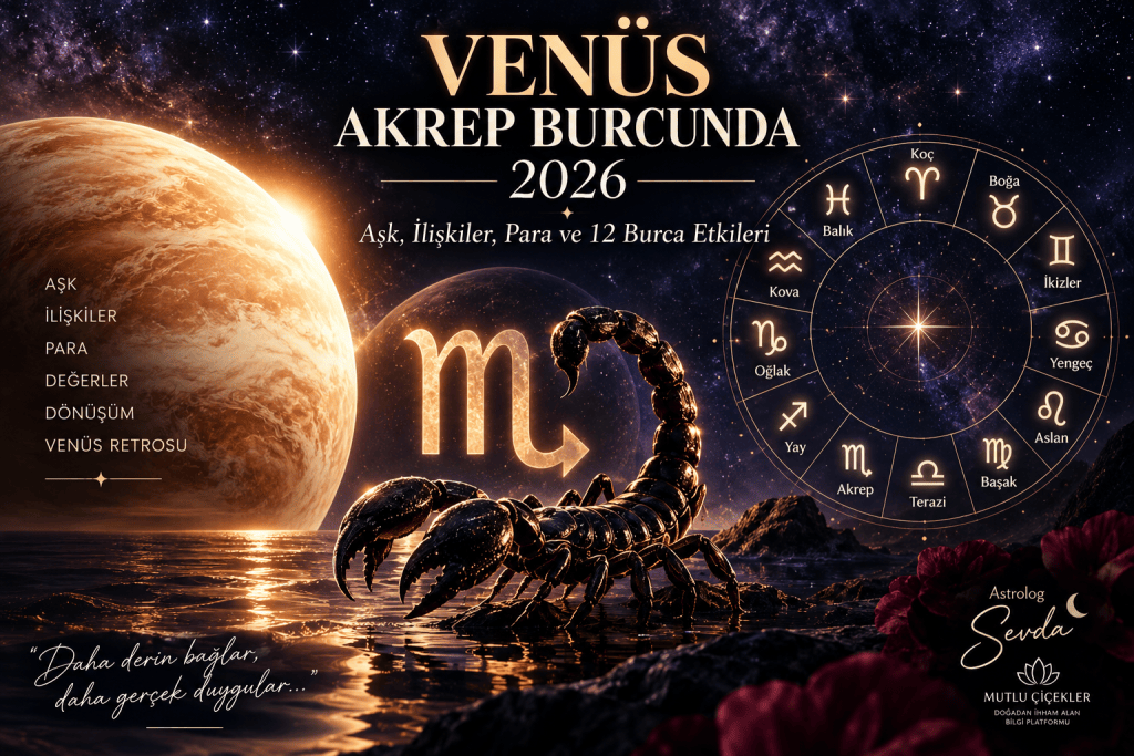 Venüs Akrep burcunda 2026 ve 12 burca astrolojik etkileri