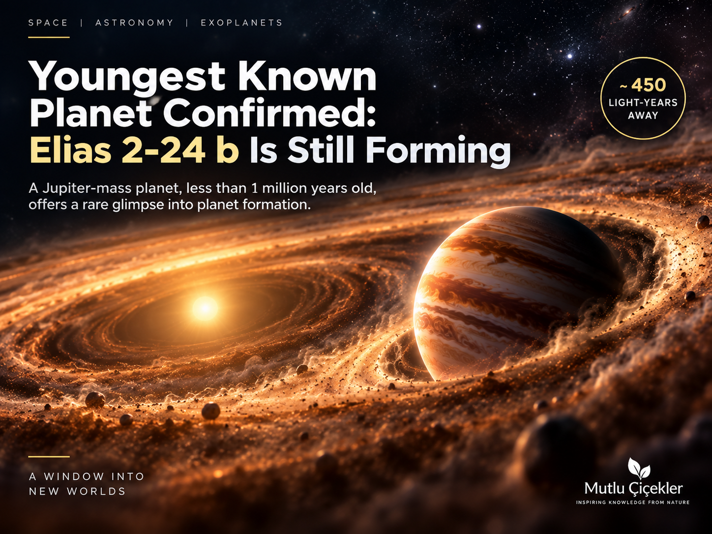 Youngest Known Planet Ever Confirmed: Elias 2-24 b Is Still Forming