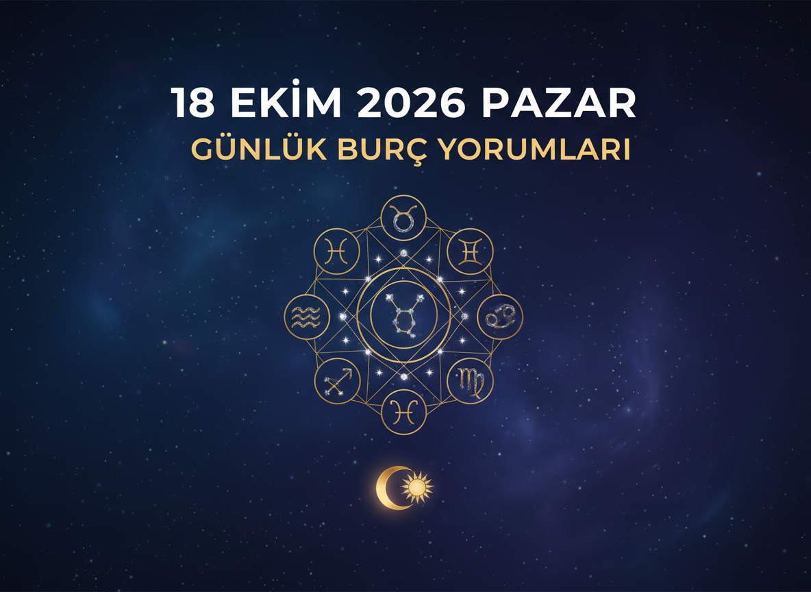 18 Ekim 2026 Pazar Günlük Burç Yorumları: Bugün Burçları Neler Bekliyor?