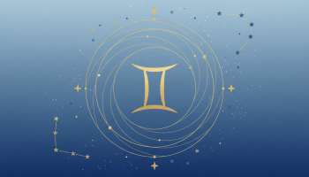 Kasım 2026 İkizler burcu aylık yorumu için İkizler burcu sembollü sade astroloji illüstrasyonu