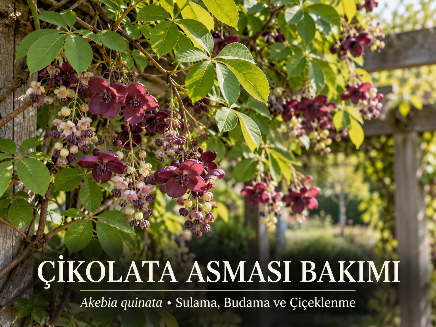 Çikolata Asması (Akebia quinata) Bakımı: Sulama, Çiçek ve Meyve Rehberi