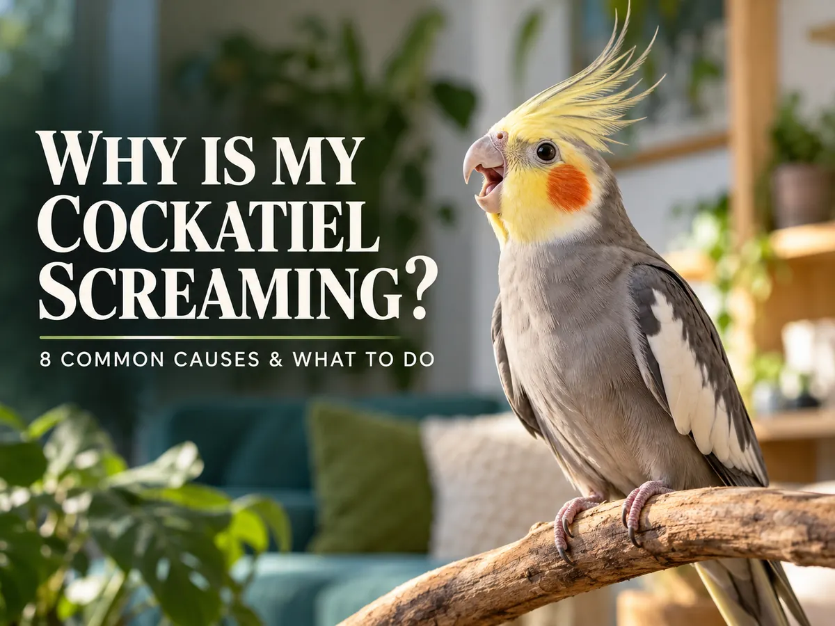Why Is My Cockatiel Screaming? 8 Common Causes and How to Help