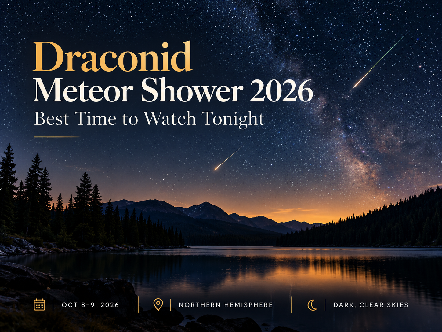 Draconid Meteor Shower 2026: Best Time to Watch Tonight and Where to Look