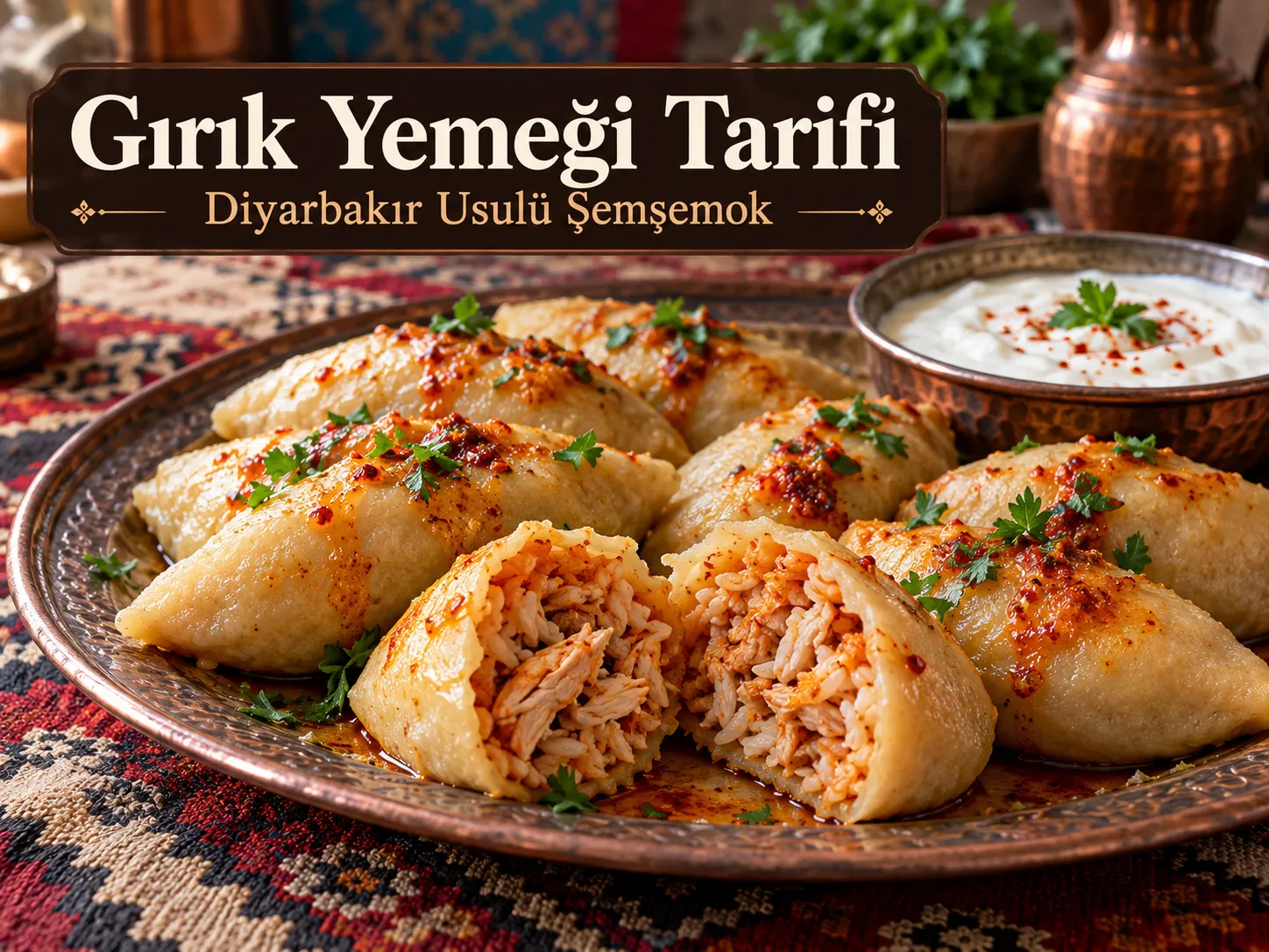 Gırık Yemeği Tarifi: Diyarbakır Usulü Tavuklu Pilavlı Hamur
