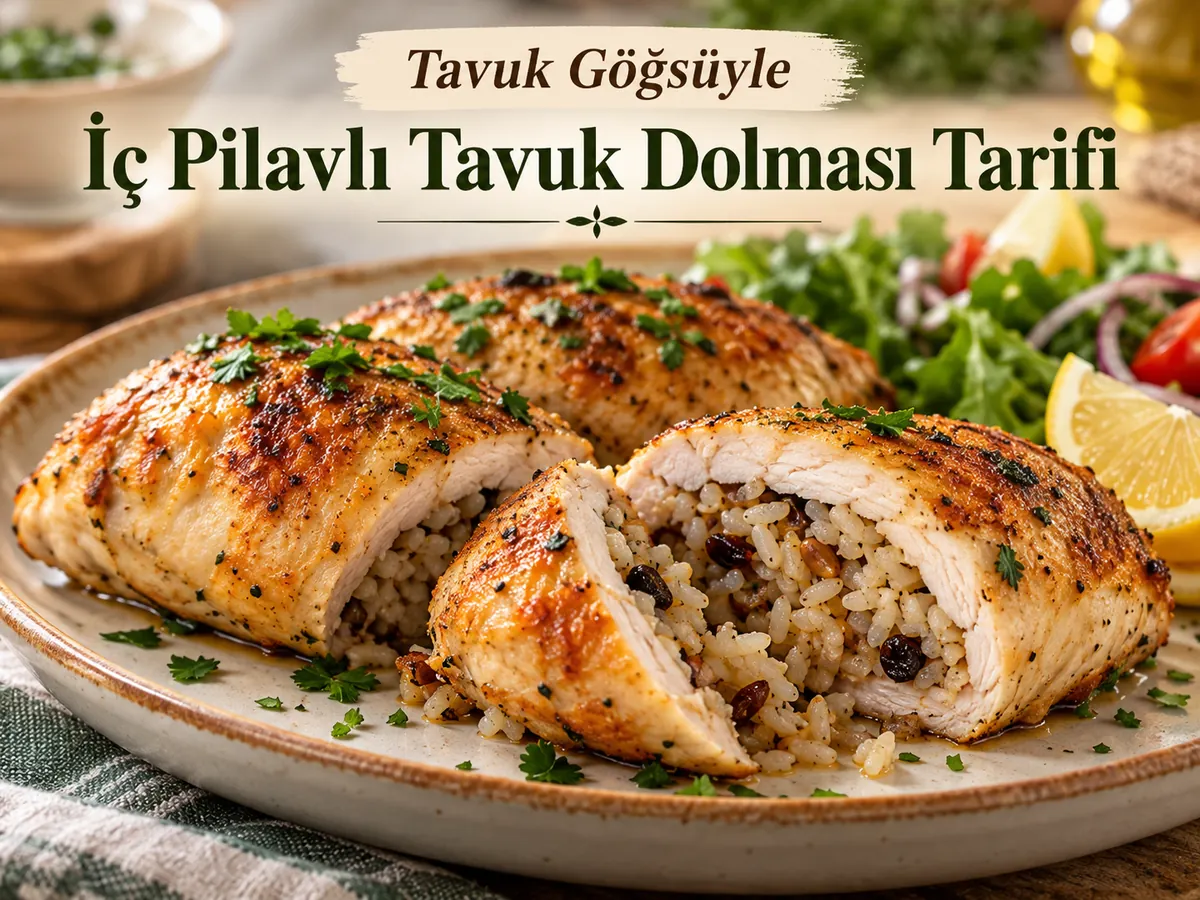 İç Pilavlı Tavuk Dolması Tarifi (Tavuk Göğsüyle)