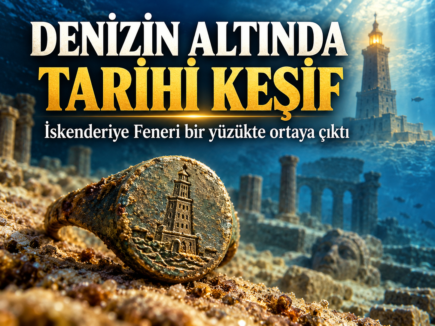 Denizin Altındaki Sarayda Tarihi Keşif: İskenderiye Feneri Bir Yüzükte Ortaya Çıktı