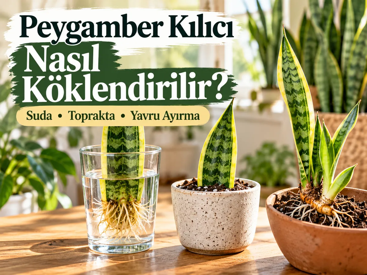Peygamber Kılıcı Nasıl Köklendirilir? Suda ve Toprakta Çoğaltma