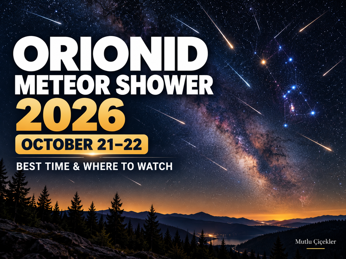Orionid Meteor Shower 2026: Peak Date, Best Viewing Time & Where to Watch